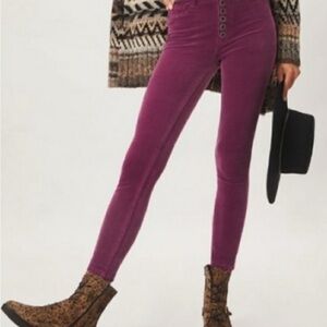 Anthropologie Purple Skinny Pants